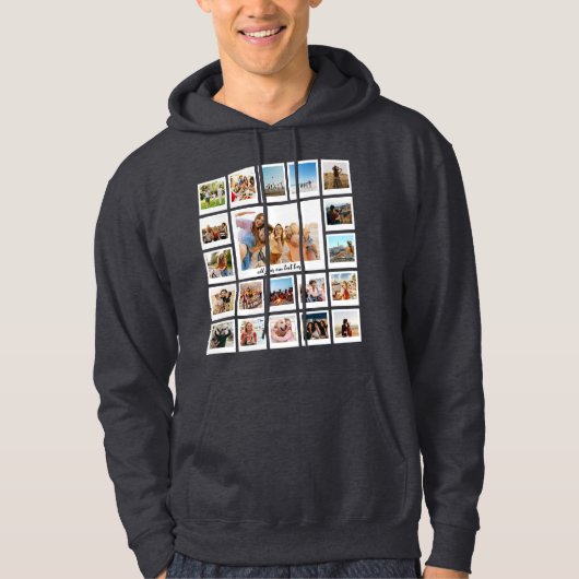 Create Your Own Personalized 20 Photo Collage Hoodie (Voorkant)