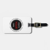 Create Your Own - Personalized, branded / Custom Bagagelabel (Voorkant horizontaal)