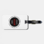 Create Your Own - Personalized, branded / Custom Bagagelabel (Achterkant horizontaal)