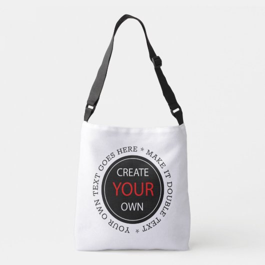 Create Your Own - Personalized, branded / Custom Crossbody Tas (Achterkant)