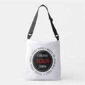 Create Your Own - Personalized, branded / Custom Crossbody Tas (Voorkant)