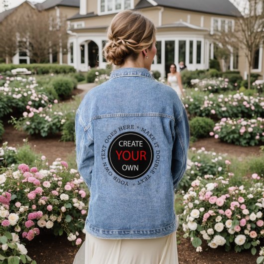 Create Your Own - Personalized, branded / Custom Denim Jacket (Huwelijk Achterkant)