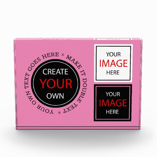 Create Your Own - Personalized, branded / Custom Fotoblokken (Voorkant)