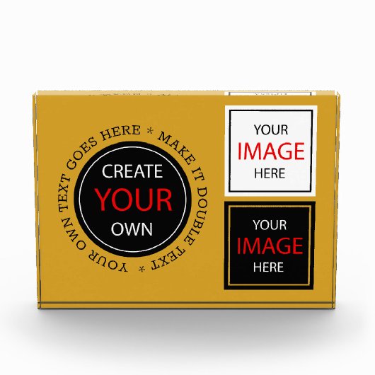 Create Your Own - Personalized, branded / Custom Fotoblokken (Voorkant)