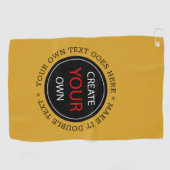 Create Your Own - Personalized, branded / Custom Golfhanddoek (Horizontaal)