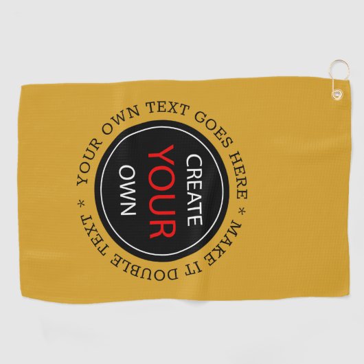 Create Your Own - Personalized, branded / Custom Golfhanddoek (Horizontaal)