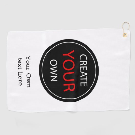 Create Your Own - Personalized, branded / Custom Golfhanddoek (Horizontaal)