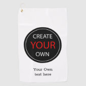 Create Your Own - Personalized, branded / Custom Golfhanddoek (Voorkant)