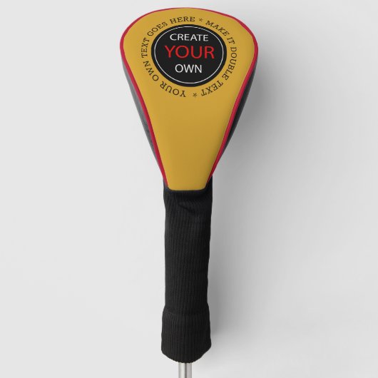 Create Your Own - Personalized, branded / Custom Golfheadcover (Voorkant)