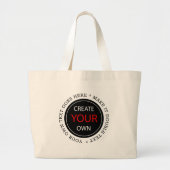 Create Your Own - Personalized, branded / Custom Grote Tote Bag (Voorkant)