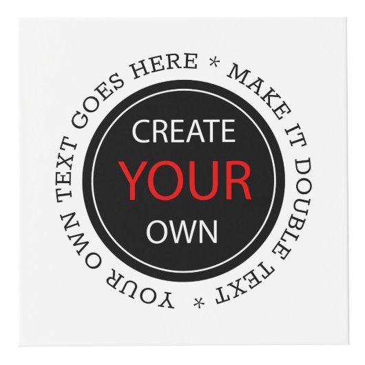 Create Your Own - Personalized, branded / Custom Kubus (Voorkant)