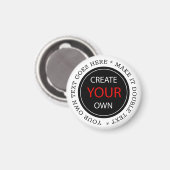 Create Your Own - Personalized, branded / Custom Magneet (Voorkant / Achterkant)