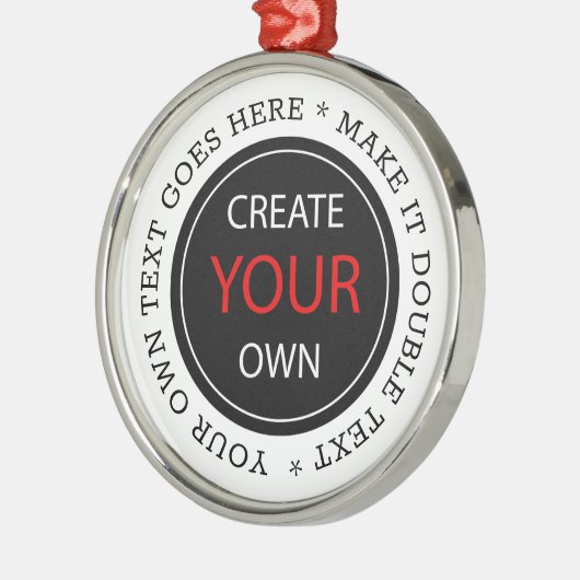Create Your Own - Personalized, branded / Custom Metalen Ornament (Links)