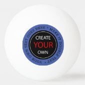 Create Your Own - Personalized, branded / Custom Pingpongbal (Achterkant)