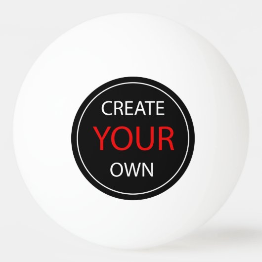 Create Your Own - Personalized, branded / Custom Pingpongbal (Voorkant)