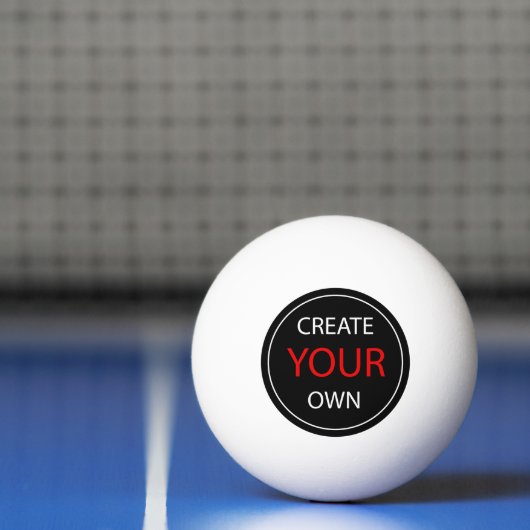 Create Your Own - Personalized, branded / Custom Pingpongbal (Net)