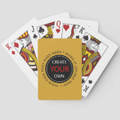 Create Your Own - Personalized, branded / Custom Pokerkaarten (Achterkant)