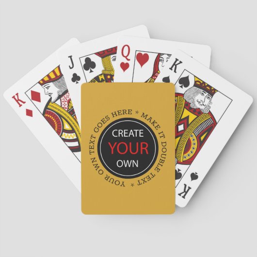Create Your Own - Personalized, branded / Custom Pokerkaarten (Achterkant)