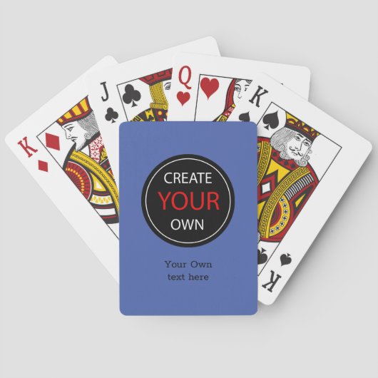 Create Your Own - Personalized, branded / Custom Pokerkaarten (Achterkant)