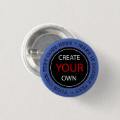 Create Your Own - Personalized, branded / Custom Ronde Button 3,2 Cm (Voorkant /achterkant)