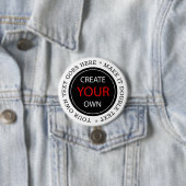 Create Your Own - Personalized, branded / Custom Ronde Button 7,6 Cm (In situ)