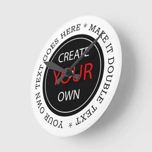 Create Your Own - Personalized, branded / Custom Ronde Klok (Hoek)