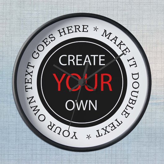 Create Your Own - Personalized, branded / Custom Ronde Klok