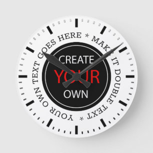 Create Your Own - Personalized, branded / Custom Ronde Klok