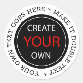 Create Your Own - Personalized, branded / Custom Ronde Sticker (Voorkant)