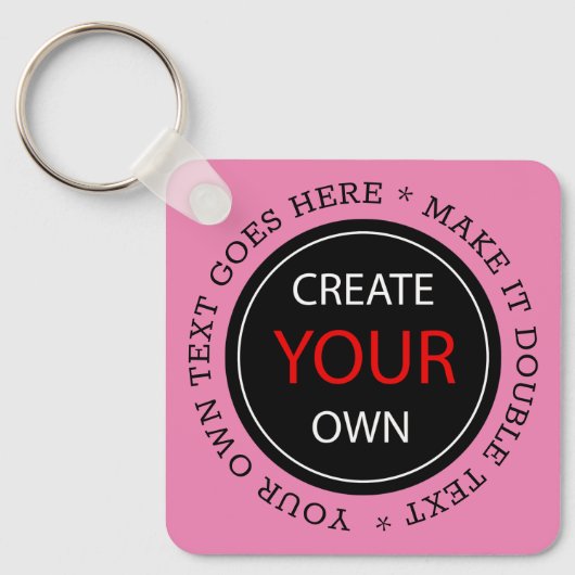 Create Your Own - Personalized, branded / Custom Sleutelhanger (Voorkant)