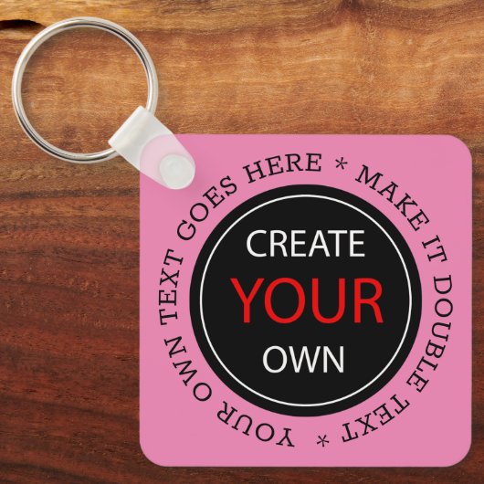 Create Your Own - Personalized, branded / Custom Sleutelhanger (Voorkant)