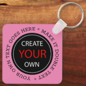 Create Your Own - Personalized, branded / Custom Sleutelhanger (Achterkant)