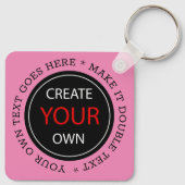 Create Your Own - Personalized, branded / Custom Sleutelhanger (Achterkant)