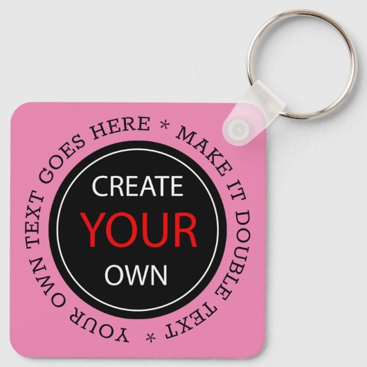 Create Your Own - Personalized, branded / Custom Sleutelhanger (Achterkant)