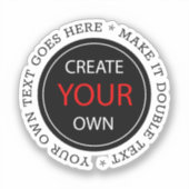 Create Your Own - Personalized, branded / Custom Sticker (Voorkant)