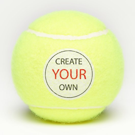 Create Your Own - Personalized, branded / Custom Tennisballen (Achterkant)