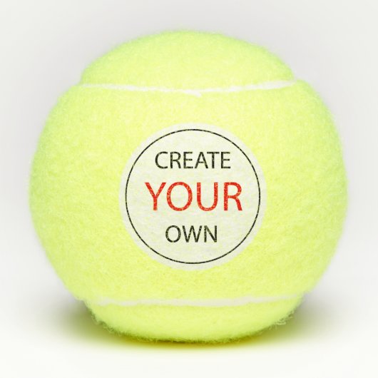 Create Your Own - Personalized, branded / Custom Tennisballen (Voorkant)