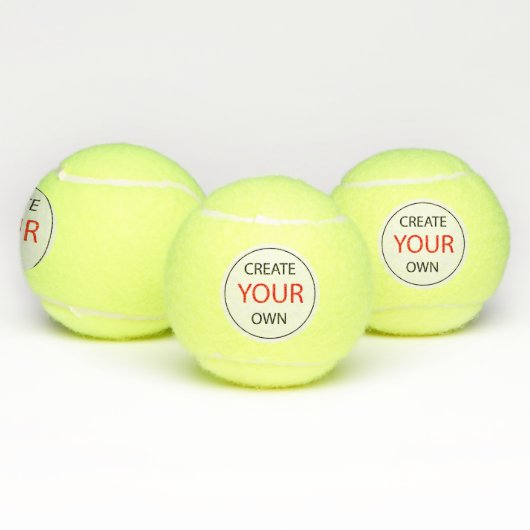 Create Your Own - Personalized, branded / Custom Tennisballen (Multi)