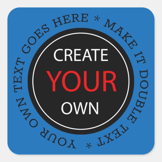 Create Your Own - Personalized, branded / Custom Vierkante Sticker (Voorkant)