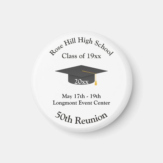 Create Your Own Personalized Class Reunion Magnet (Voorkant)