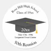 Create Your Own Personalized Class Reunion Sticker (Voorkant)