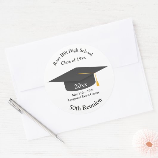 Create Your Own Personalized Class Reunion Sticker (Envelop)