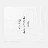 Create Your Own Personalized Custom  Fleece Deken (Voorkant (Horizontaal))