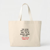 Create Your Own Personalized Custom Grote Tote Bag (Voorkant)