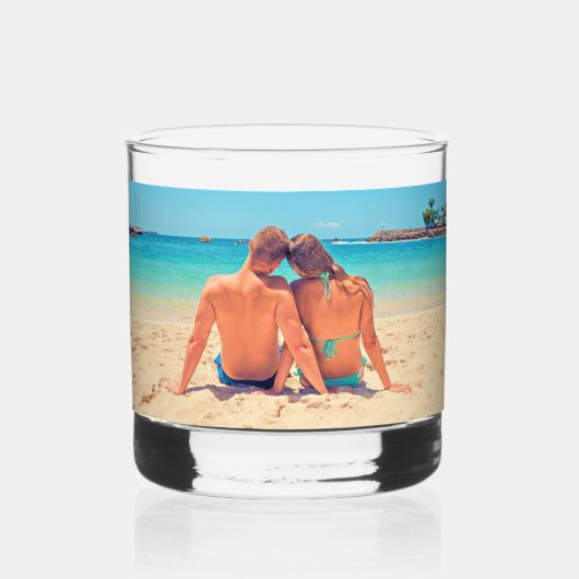 Create Your Own Personalized Custom Photo Whisky Glas (Voorkant)