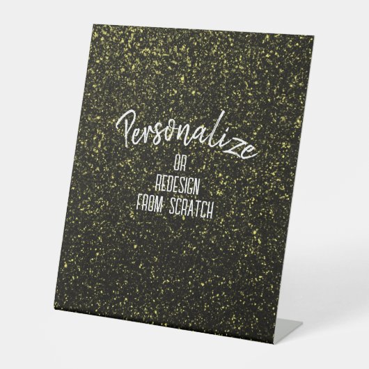 Create Your Own Personalized Custom Reclamebord Met Voetstuk (Voorkant)