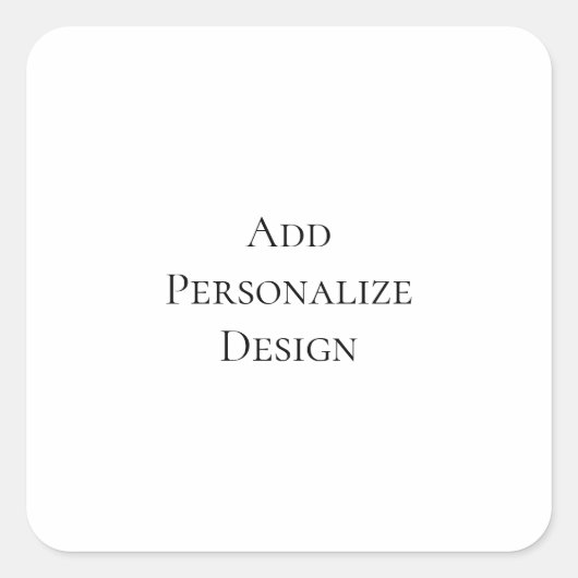 Create Your Own Personalized Custom Vierkante Sticker (Voorkant)