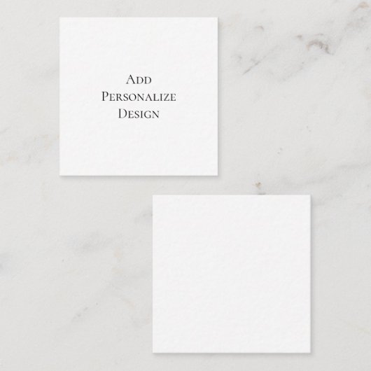 Create Your Own Personalized Custom Vierkante Visitekaartje (Voorkant / Achterkant)