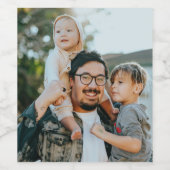 Create Your Own Personalized Image Wijn Etiket (Enkel label)