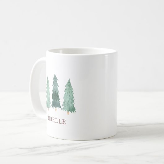 Create Your Own Personalized Name Christmas Mug Koffiemok (Voorkant links)
